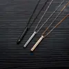 Minimalist Bar Urn Pendant necklace Memorial Ashes Keepsake Exquisite Cremation Jewelry 316 L Stainless Steel