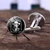 Hot Sale PopularJack Daniels Time Gem Round Glass Wholesale Men's Shirts Cuff links