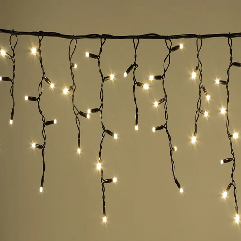 Christmas Outdoor LED Icicle Rope Light Chain for Exterior Holiday Street Lighting