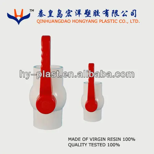 American standard PVC white ball valve