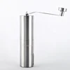 Hot round silver coffee maker with grinder