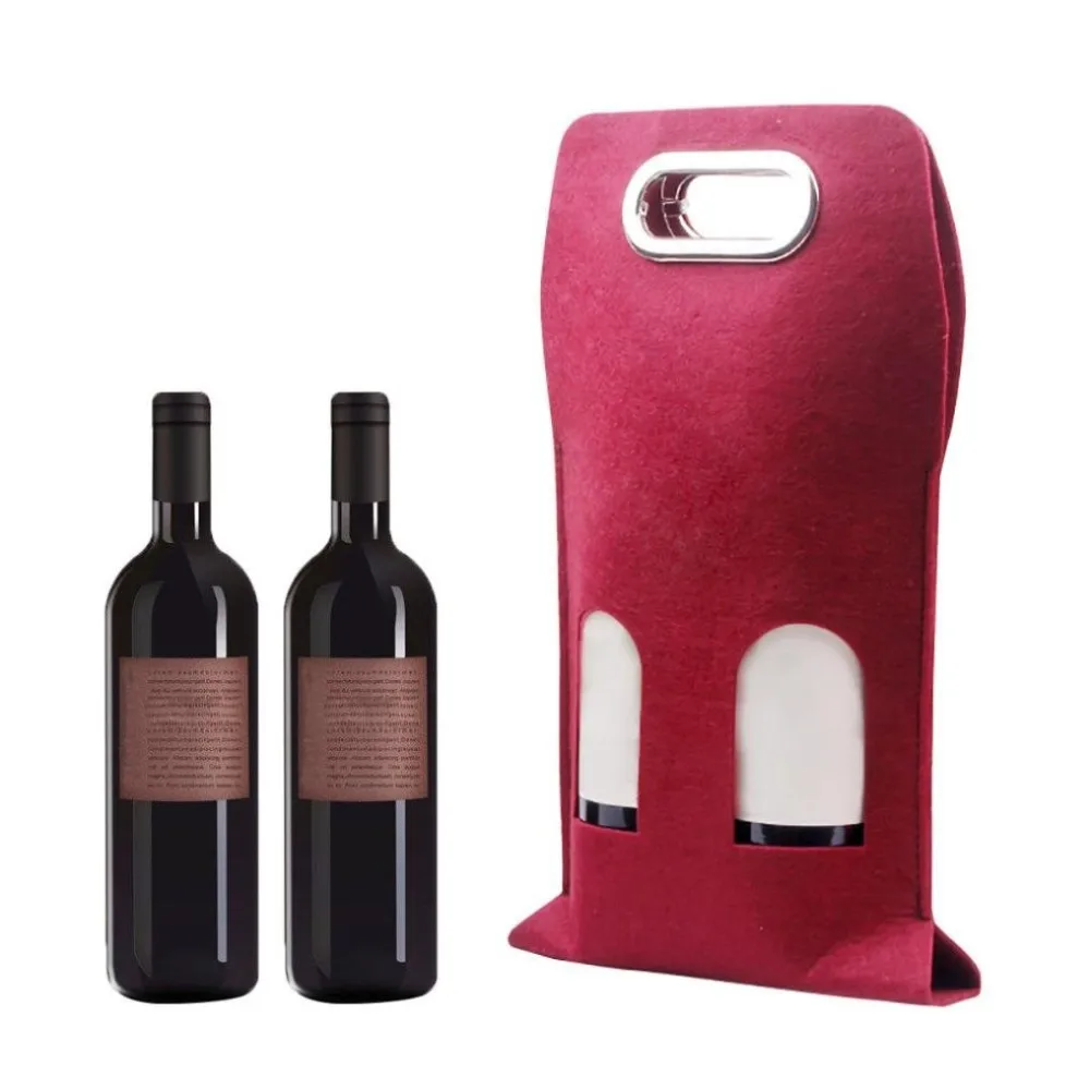 felt wine bag