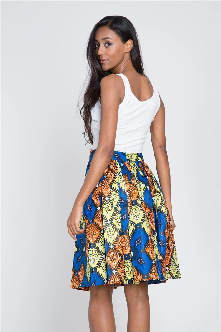 Fashion Women African Wax Print Traditional Kitenge Dresses