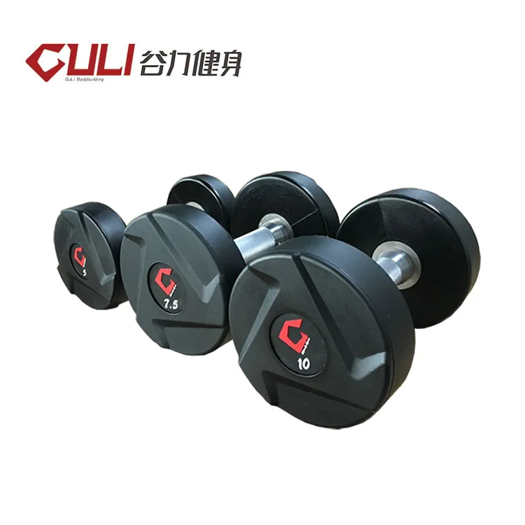 Guli Fitness New Design Commercial Dumbbell Weights Set Urethane Coated