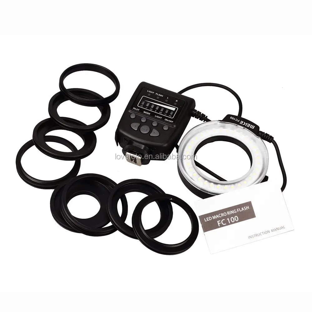 Macro Led Ring Flash Light Rf550d For Step Up Ring Adapter For Studio