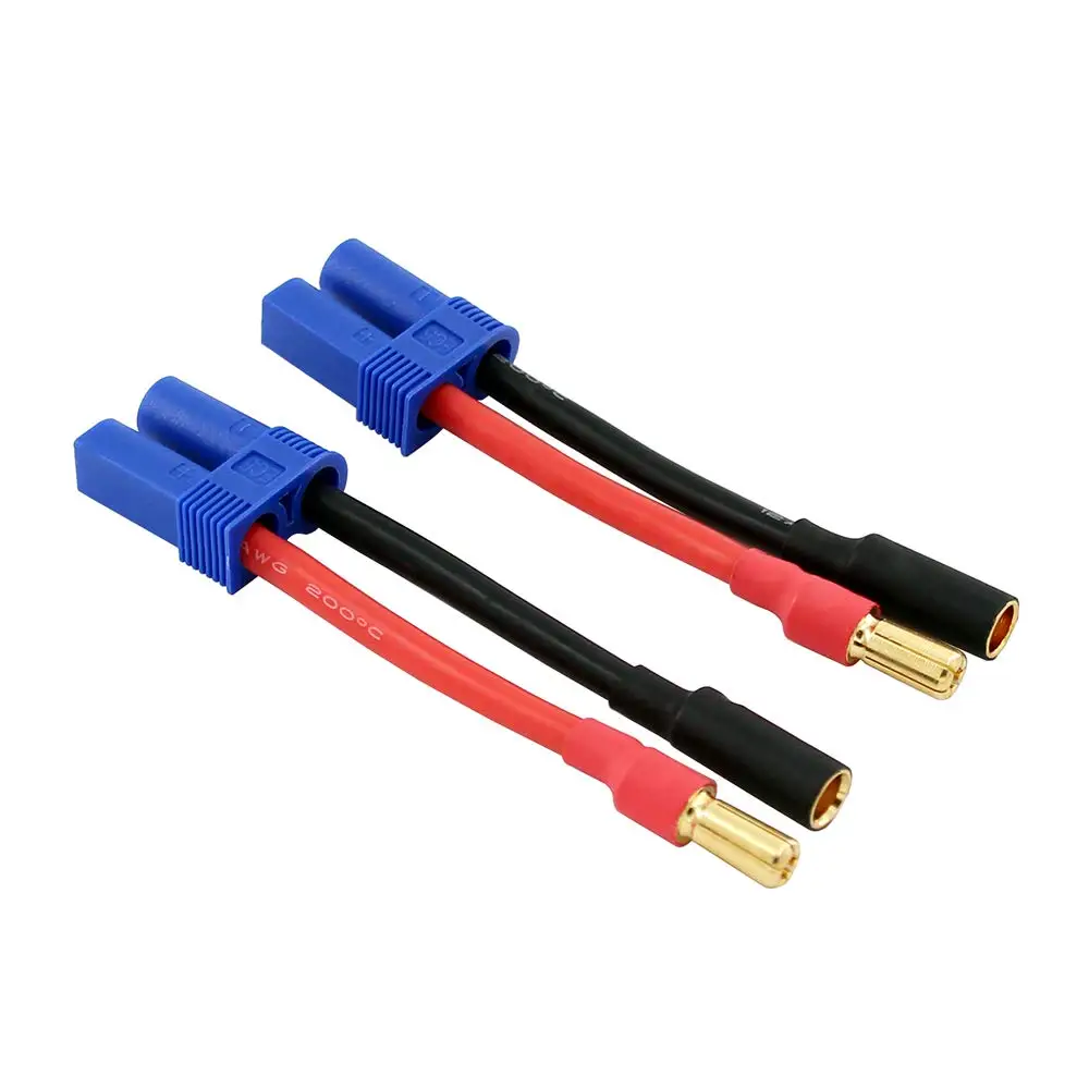 Female Ec5 Connector To 5.5mm Bullets Male Adapter With 5cm 12awg Wire
