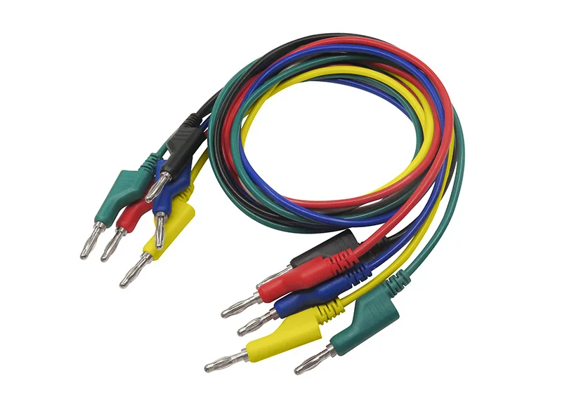 Cleqee P1036 1m 4mm Banana To Banana Plug Soft Test Cable Lead For