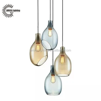 New Modern Hanging Glass Ball Pendant Light Gp201 4 Buy Hanging