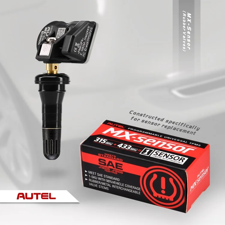 Autel Mx Sensor 315 433mhz Common Rubber Valve Stems For Tire Pressure
