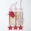 Wooden hanging christmas ornament for Christmas tree 12 Pack