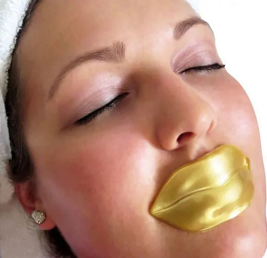wholesale oem odm accept private label collagen lip mask gold