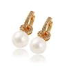 92453-wholesale skull jewelry double faced pearl earrings