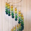 Crib mobile Cot mobile Felt ball mobile Baby mobile Felt balls Nursery decor