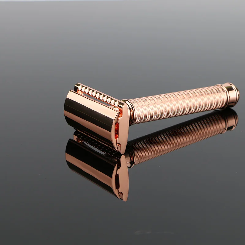 Parco Classic Mens Copper Metal Handle Double Edge 3 Pieces Shaving