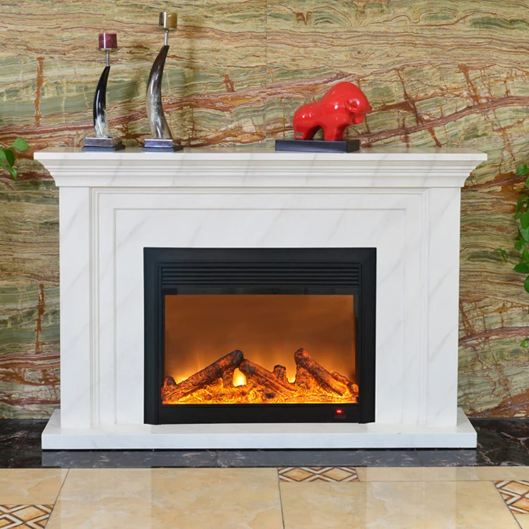 Free Standing Paramount Fiberglass Electric Fireplace With Heat Buy