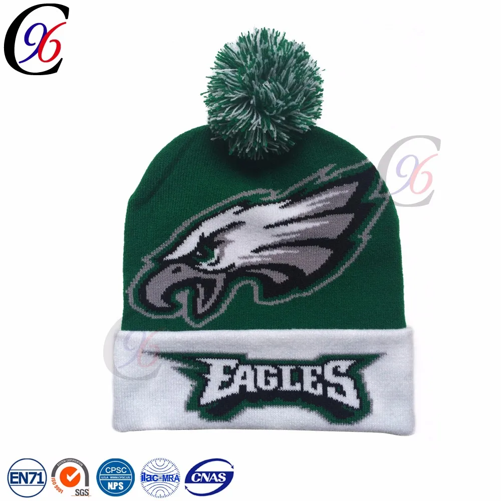 Chengxing new style wholesale online custom winter sports outdoor warm crochet bobble pom pom knitting cc beanie hat brands