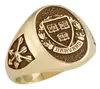 Creat special university class graduation gold color rings