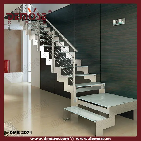 Diy Bifurcated Stairs With Steel Rail - Buy Bifurcated Stairs,Diy ...