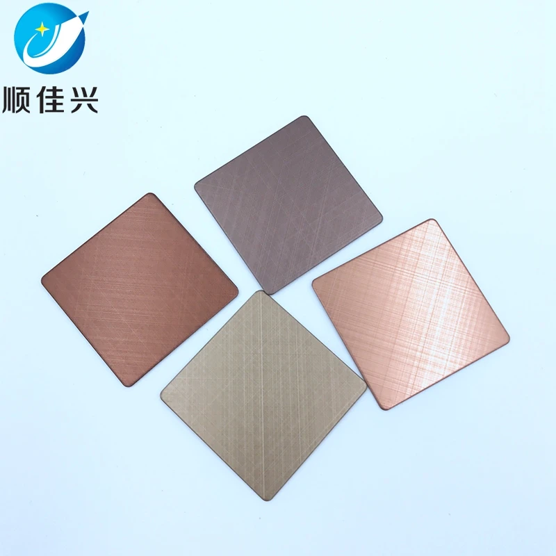 Foshan Hairline Finish Stainless Steel Black Titanium Plate Sheet