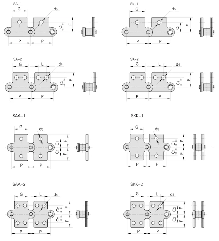 Double Pitch Drive Chain C2062 C2060h C2062h Buy Double Pitch Chain