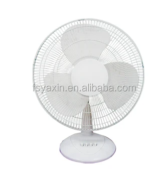 Sr T1601 16 Inch Oscillating 3 Plastic Fan Blades Desk Fan With Ce