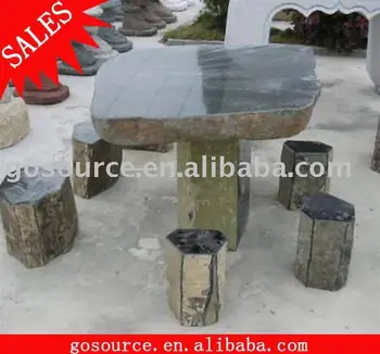 Stone Garden Table Chairs - Buy Garden Table Chairs,Garden Table And