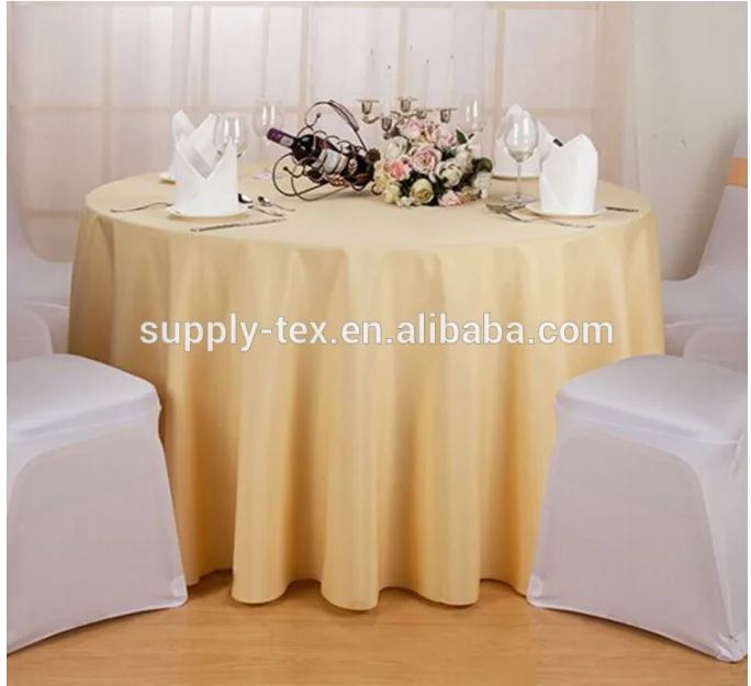 Cheap Round White Wedding Polyester Tablecloths For Wedding Buy White