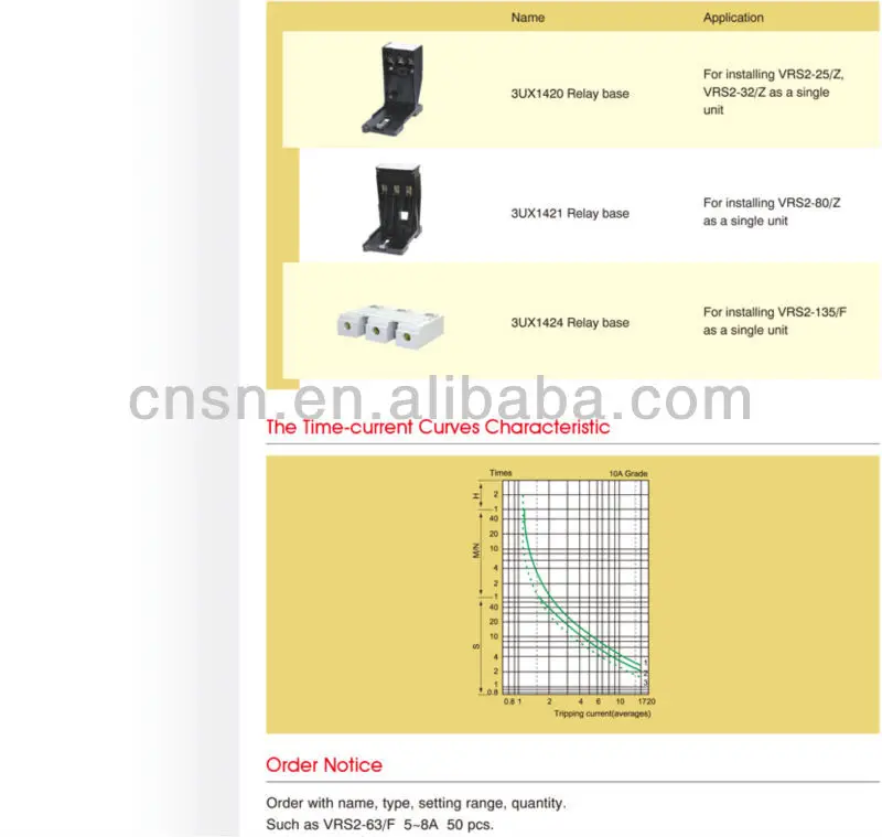 3UA54 3UA series thermal relay / thermal overload relay / hot relay