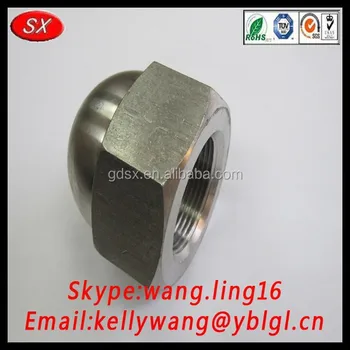 Professional Custom Stainless Steel Hexagon Acorn Nut Brass