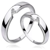 10071 Diamond engagement ring brass alloy silver color ring white gold color single stone finger ring, silver jewelry factory