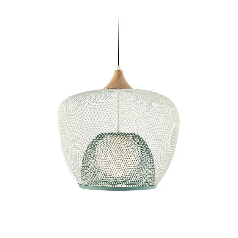 Simple Led design ceiling pendant light Bird cage single head chandelier