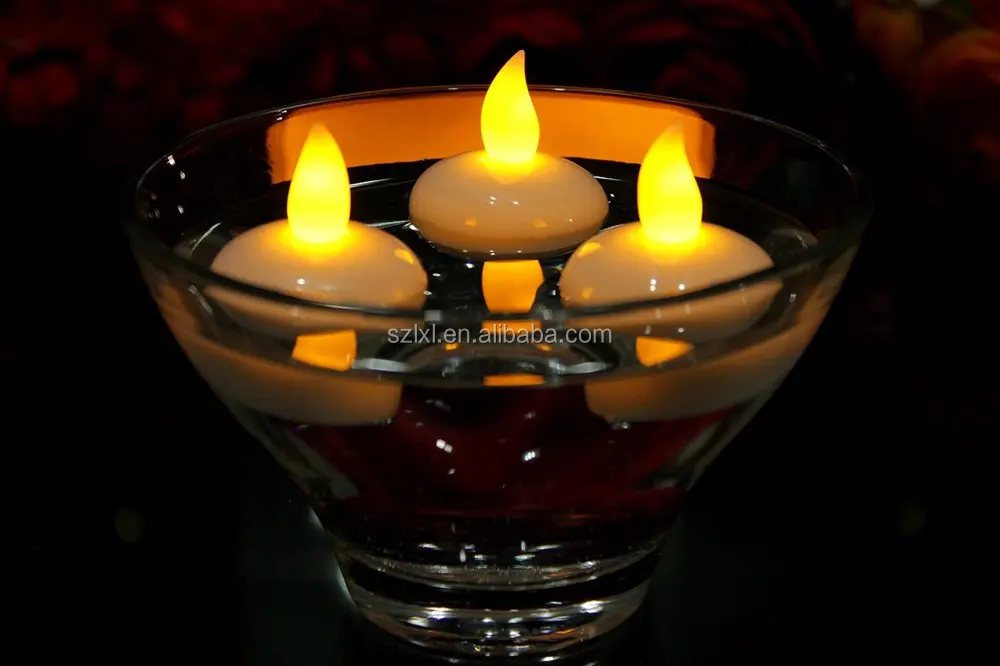 Waterproof Led Water Floating Tealight Candles /water Activated Led Tea