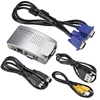 Hot Selling Computer Laptop PC VGA to TV AV RCA S-Video Converter Adapter Box
