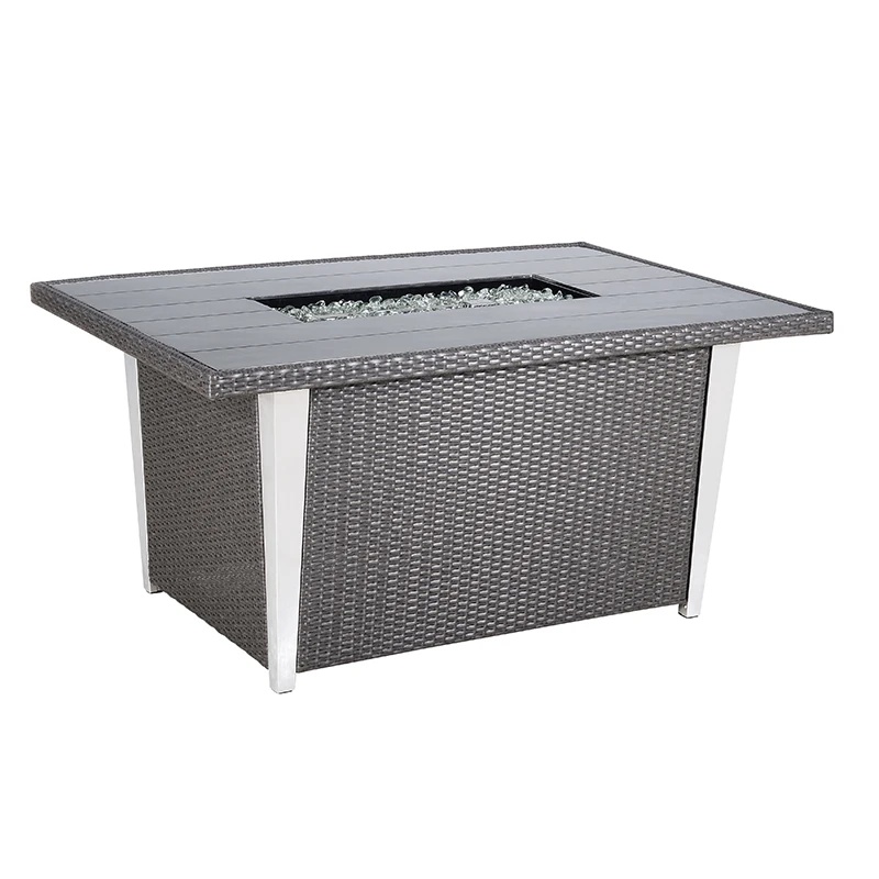 Patio Conservatory Leisuretouch Fireplace Rattan Table Garden