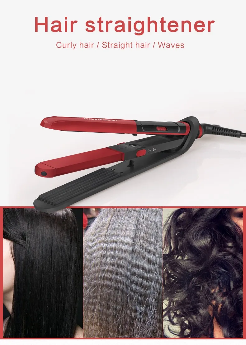 2 in1 professional Personalized Private Label Hair Straightener/Professional Curler Ceramic Flat Iron