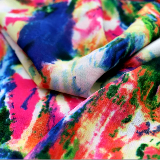 Print Silk Polyester Hammer Satin Fabric For Dresses - Buy Polyester ...