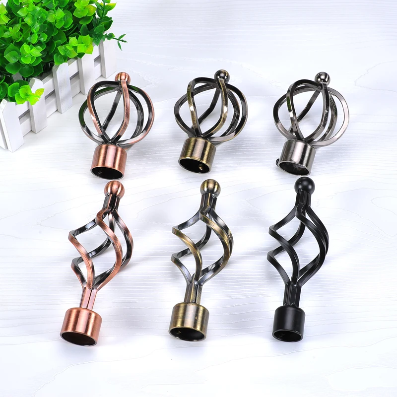 Iron Curtain Finials 28mm Curtain Rod Finials Buy Curtain Rod Finial