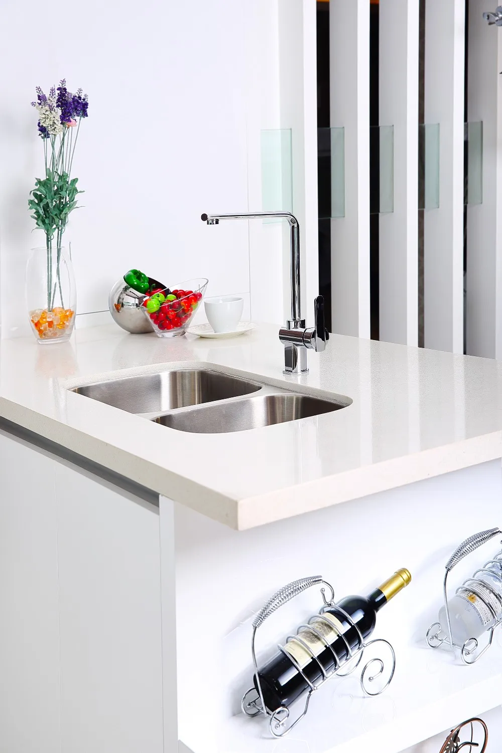 Yekalon Desain Modern Digunakan Pintu Lemari Dapur Dengan Luar
