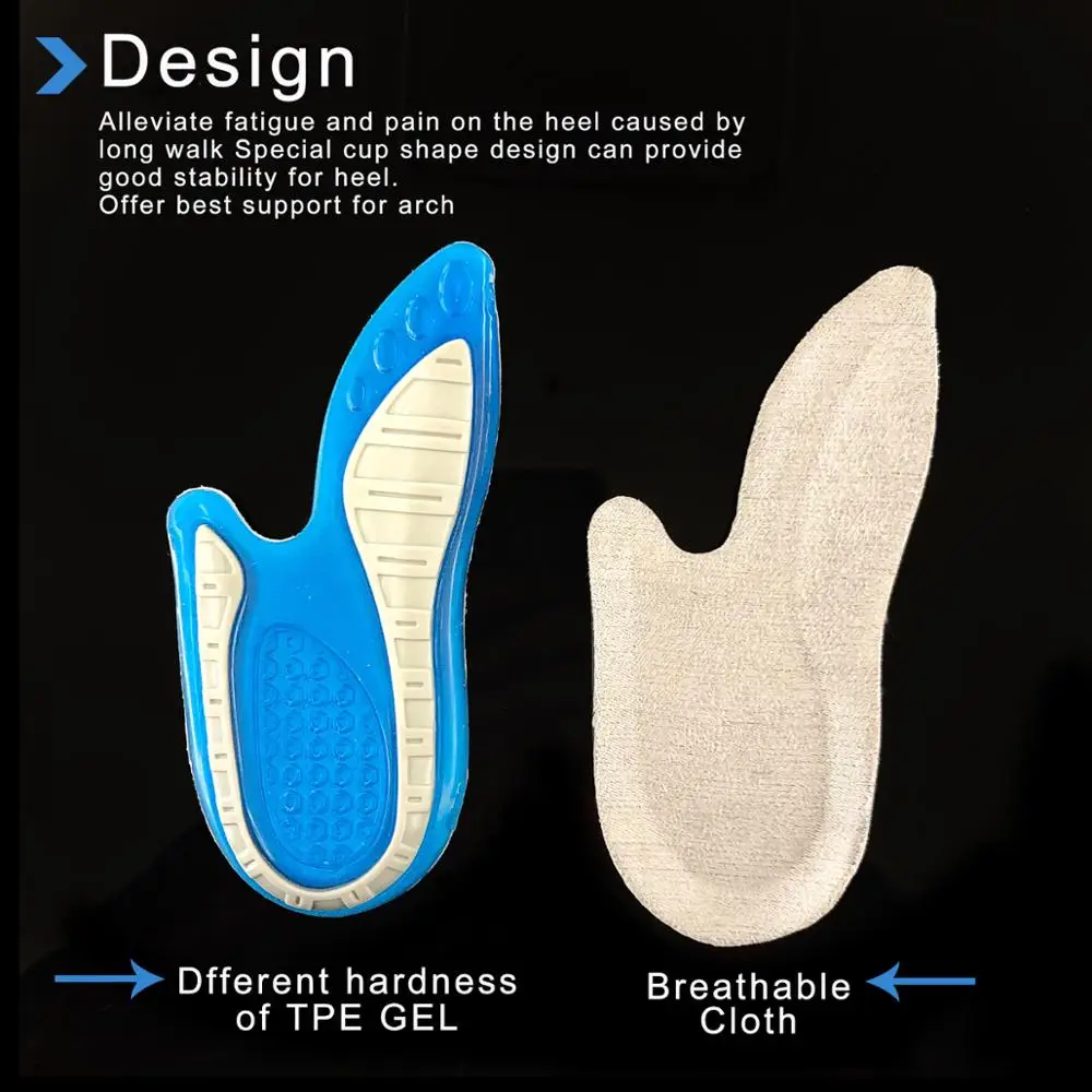 Gel Pain Relief Comfortable Best Heel Cushions For Heel Spurs Shoe For