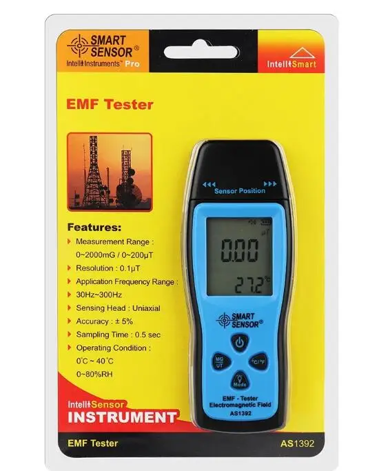 Emf Meter Field Radiation Detector Handheld Mini