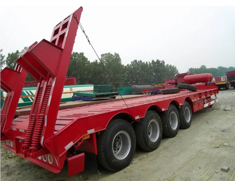 半挂车低平车 4 轴拖车卡车半挂车价格