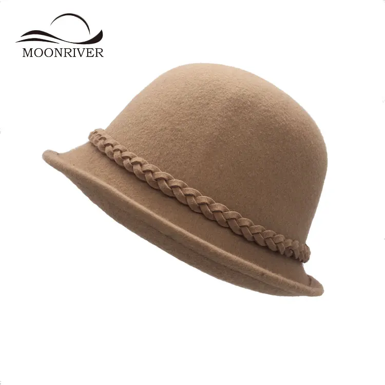 High Quality Wool Felt Church Hats Cloche Hat Women Hat