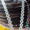leather rhinestone korea lead free heat transfer with glue sequin trimming