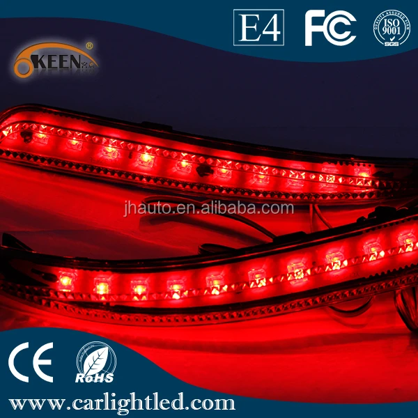 Automobiles Spare Parts Red LED Brake Lights Car Stop Warning Tail Reflector Bumper Light For Bluebird Sylphy