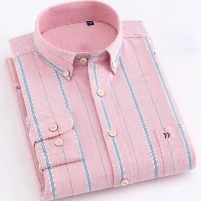Oemtailor 100%Cotton Oxford Stripe Shirt Men Oxford Shirt