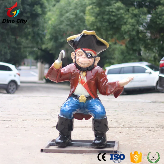 fiberglass pirate statue