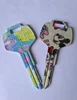 High quality colorful car key blanks for universal with patterns key blank brand OSCAR XINGFA