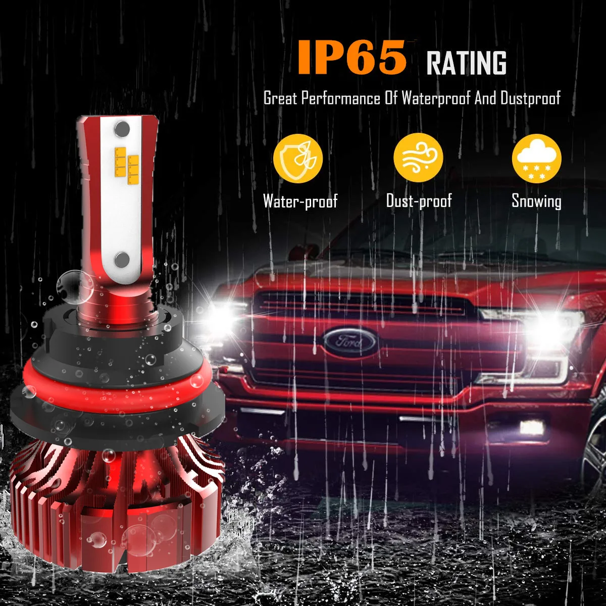 I8 Fanless Mini LED Headlight