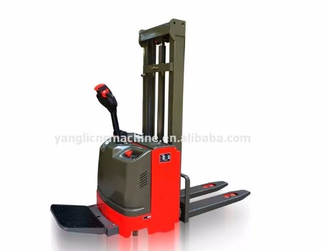 1 5ton pallet stacker walkie rider battery truck electric forklift walkie rider
