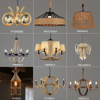 Vintage Style Pendant Lighting Hemp Rope Lamp Edison Vintage Style Pendant Lighting Hemp Rope Lamp Edison Light Fixtures Luminarias Lamparas Res De Sala